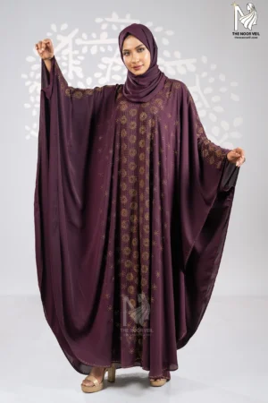 Asthetic View of Sultana Abaya Maroon